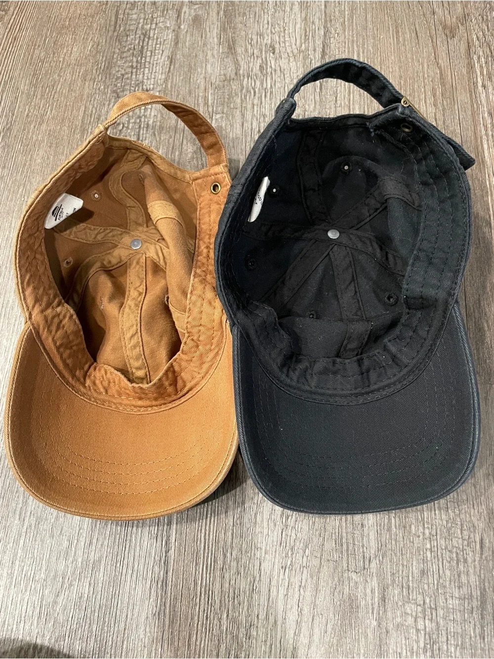 Toddler Baseball Hat Adjustable 100% Cotton Baseball Cap 2 Pack Black & Brown